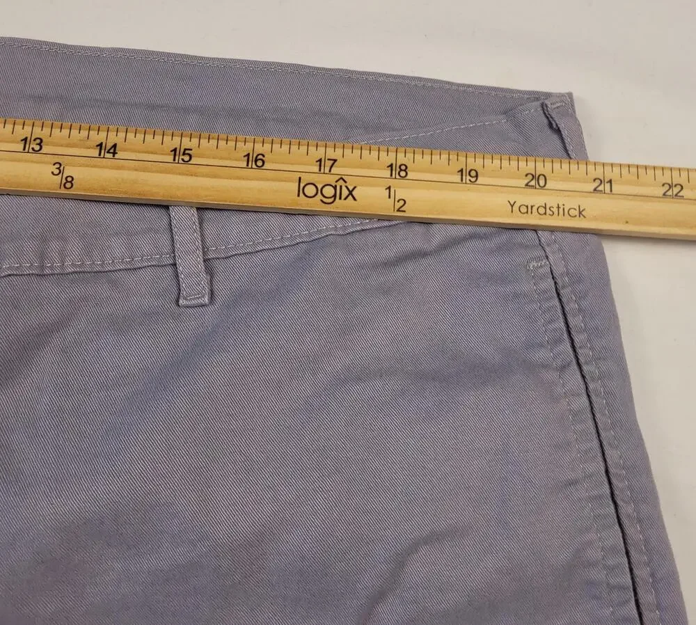Saddlebred Shorts Mens 42 W Gray Chino Stretch Cotton Casual Comfort Flex Waist